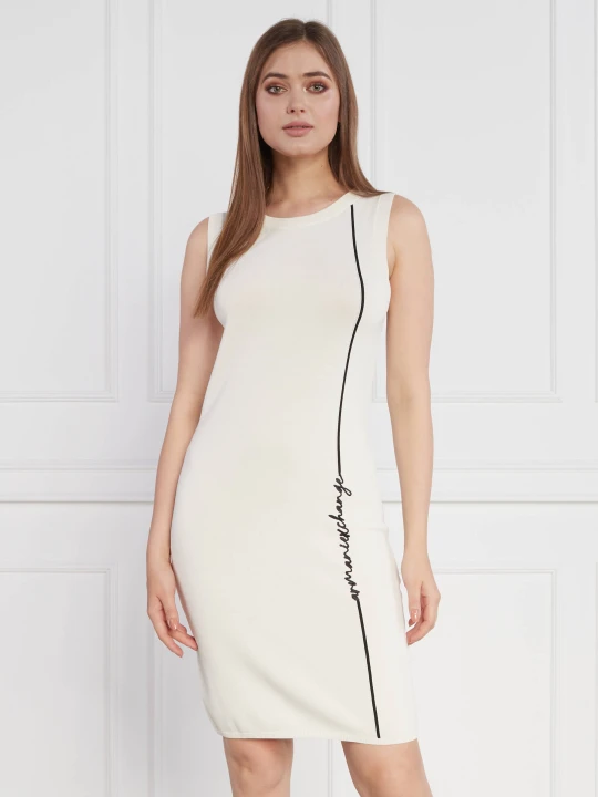 Zdjęcie produktu Armani Exchange Sukienka kremowy
