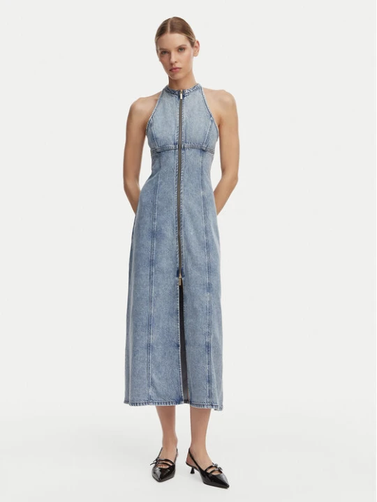 Zdjęcie produktu Armani Exchange Sukienka jeansowa XW002261 AF21338 MB001 Niebieski Regular Fit