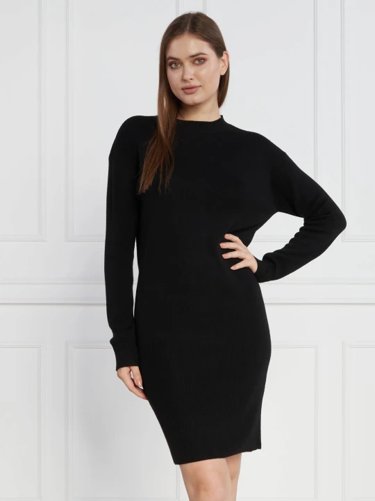 Zdjęcie produktu Armani Exchange Sukienka Vestito | z dodatkiem wełny czarny