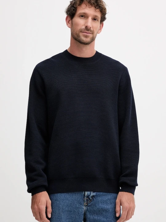 Zdjęcie produktu Armani Exchange sweter bawełniany granatowy