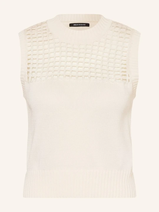 Zdjęcie produktu Armani Exchange Sweter Bez Rękawów weiss ECRU