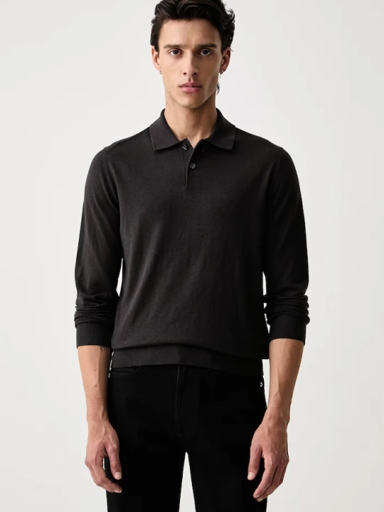 Zdjęcie produktu Armani Exchange sweter męski z dodatkiem wełny czarny
