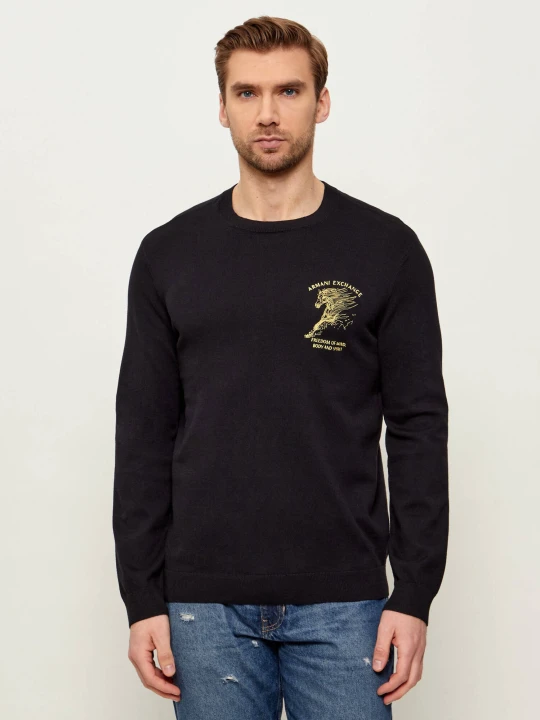 Zdjęcie produktu Armani Exchange Sweter | Regular Fit czarny