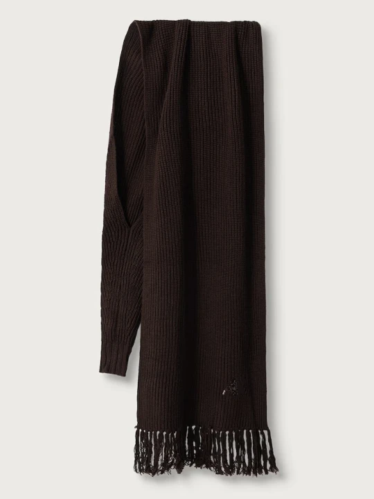 Zdjęcie produktu Armani Exchange szalik damski z wełną brązowy