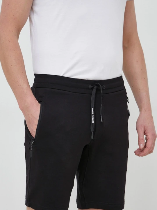 Zdjęcie produktu Armani Exchange szorty bawełniane czarny