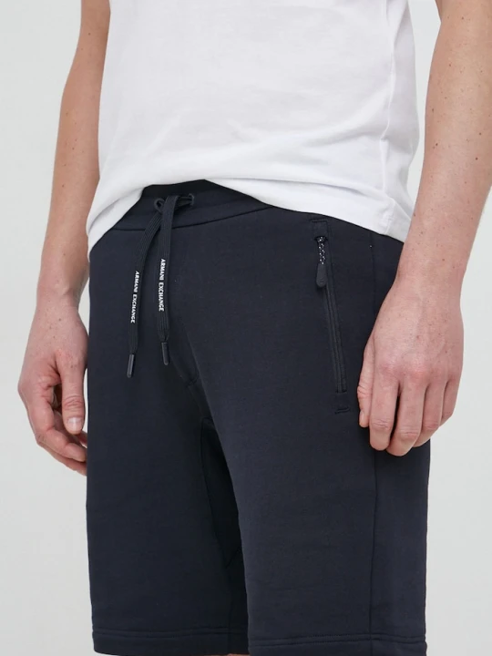 Zdjęcie produktu Armani Exchange szorty bawełniane granatowy