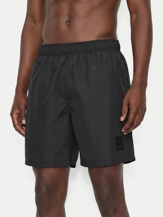 Zdjęcie produktu Armani Exchange Szorty kąpielowe XM000812 AF13556 UC001 Czarny Regular Fit