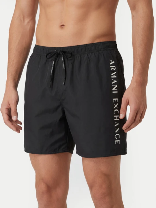 Zdjęcie produktu Armani Exchange Szorty kąpielowe XM000832 AF22573 UC001 Czarny Regular Fit