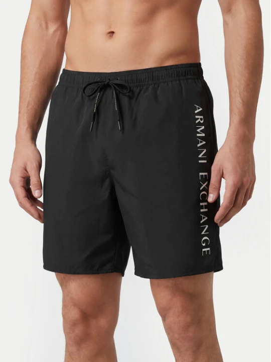 Zdjęcie produktu Armani Exchange Szorty kąpielowe XM000835 AF22573 UC001 Czarny Regular Fit