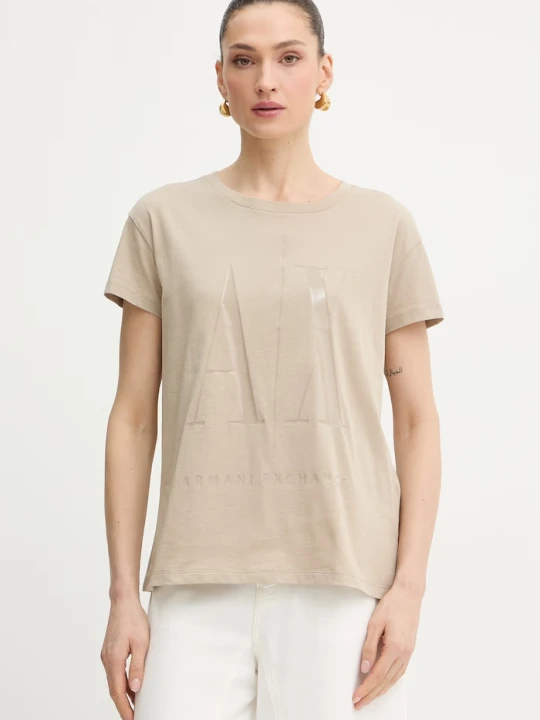 Zdjęcie produktu Armani Exchange t-shirt beżowy