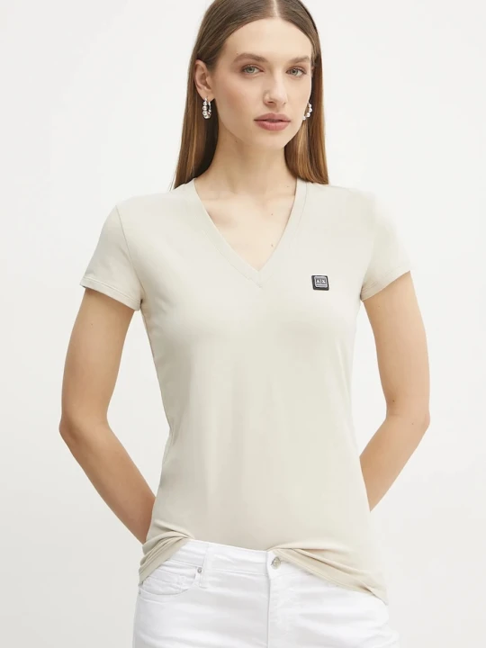 Zdjęcie produktu Armani Exchange t-shirt beżowy