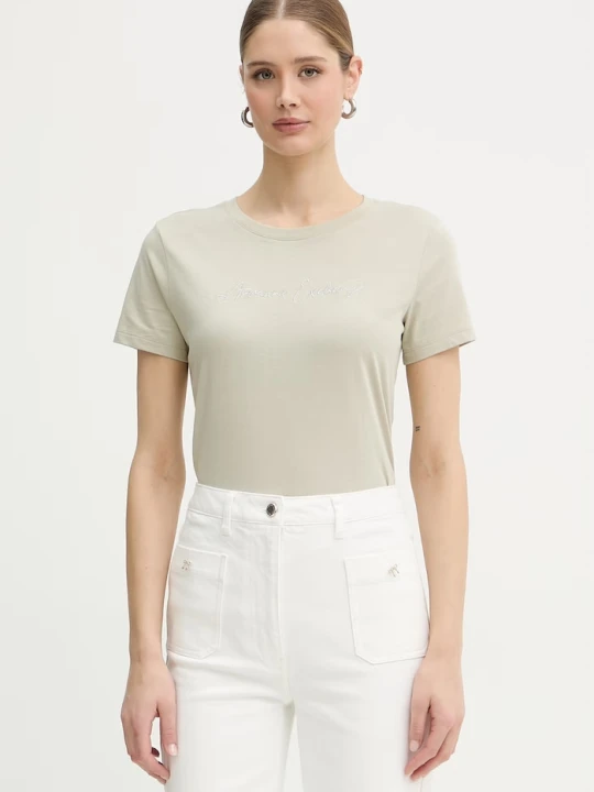 Zdjęcie produktu Armani Exchange T-shirt basic damski zielony
