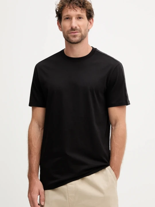 Zdjęcie produktu Armani Exchange T-shirt basic męski bawełniany czarny
