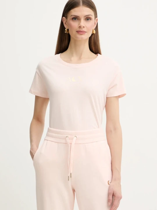 Zdjęcie produktu Armani Exchange t-shirt bawełniany beżowy