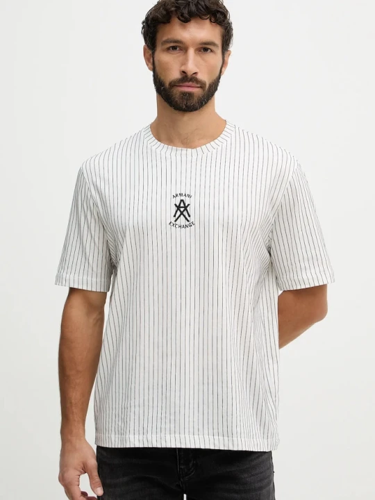 Zdjęcie produktu Armani Exchange t-shirt bawełniany biały