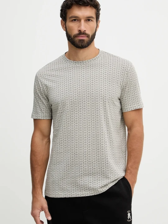 Zdjęcie produktu Armani Exchange t-shirt bawełniany beżowy