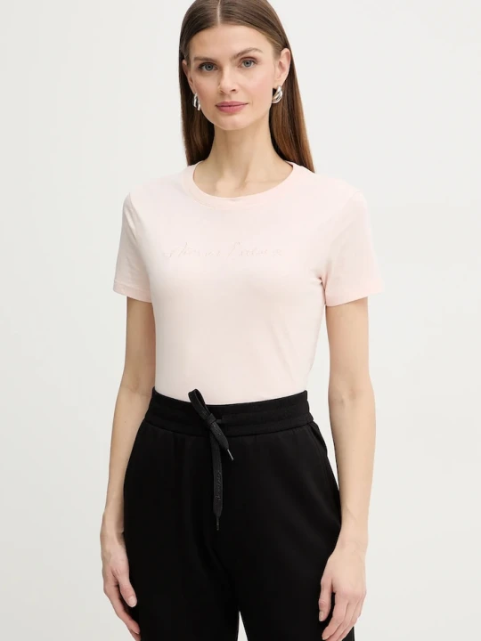 Zdjęcie produktu Armani Exchange t-shirt basic damski różowy