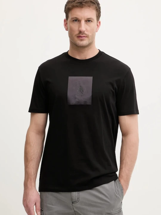 Zdjęcie produktu Armani Exchange t-shirt bawełniany czarny