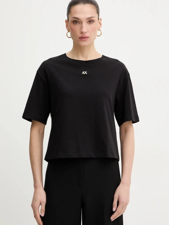 Zdjęcie produktu Armani Exchange t-shirt bawełniany czarny