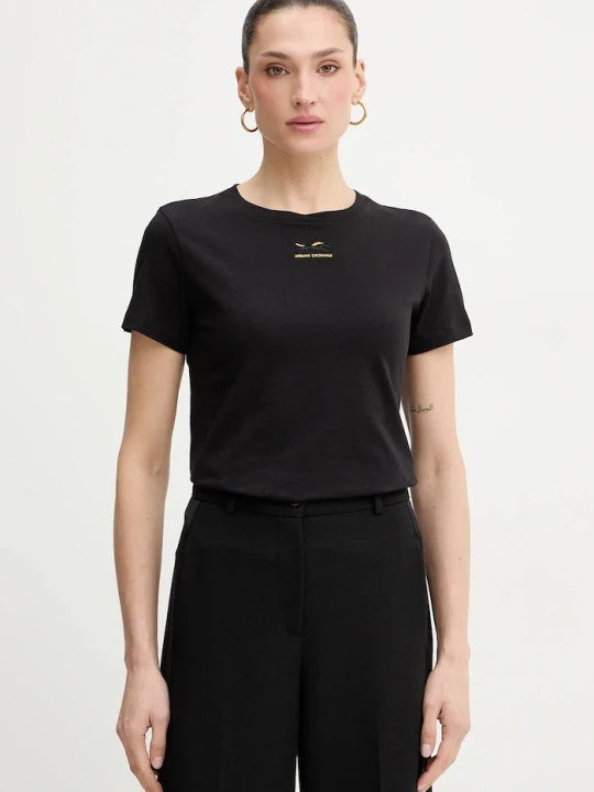 Zdjęcie produktu Armani Exchange t-shirt bawełniany czarny