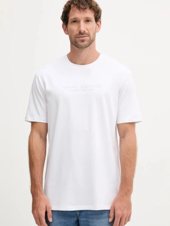 Zdjęcie produktu Armani Exchange t-shirt bawełniany biały