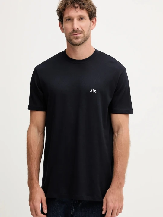 Zdjęcie produktu Armani Exchange t-shirt bawełniany granatowy