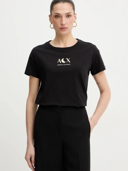 Zdjęcie produktu Armani Exchange t-shirt bawełniany czarny