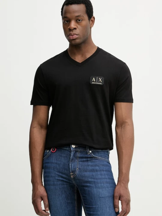 Zdjęcie produktu Armani Exchange t-shirt bawełniany czarny