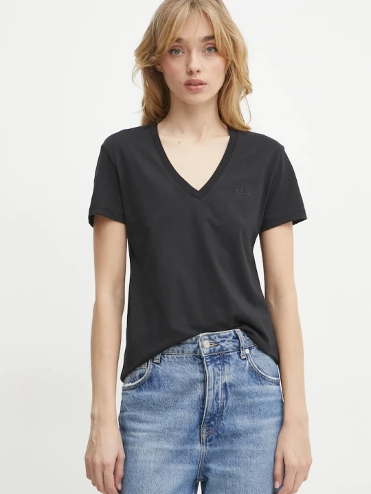 Zdjęcie produktu Armani Exchange t-shirt bawełniany czarny