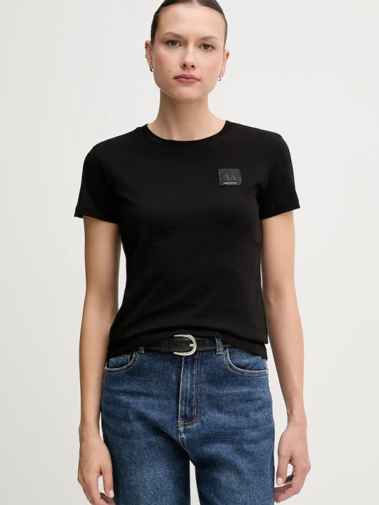 Zdjęcie produktu Armani Exchange t-shirt bawełniany czarny