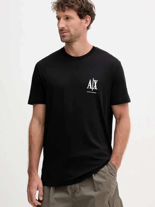 Zdjęcie produktu Armani Exchange T-shirt męski bawełniany czarny