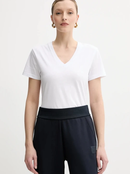 Zdjęcie produktu Armani Exchange t-shirt bawełniany biały