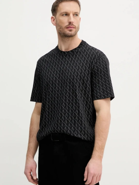 Zdjęcie produktu Armani Exchange t-shirt bawełniany czarny