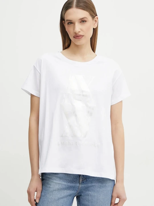Zdjęcie produktu Armani Exchange t-shirt bawełniany biały