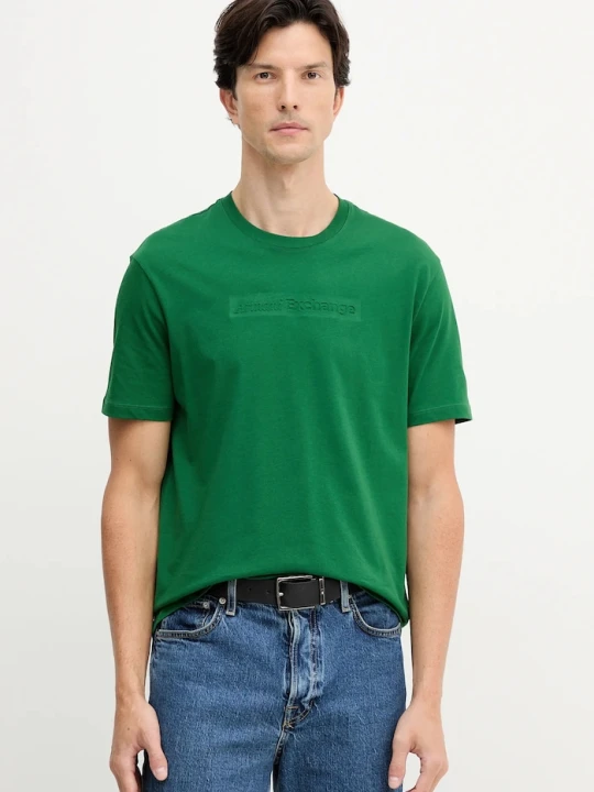 Zdjęcie produktu Armani Exchange t-shirt bawełniany zielony