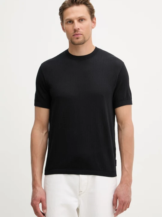 Zdjęcie produktu Armani Exchange t-shirt męski bawełniany granatowy