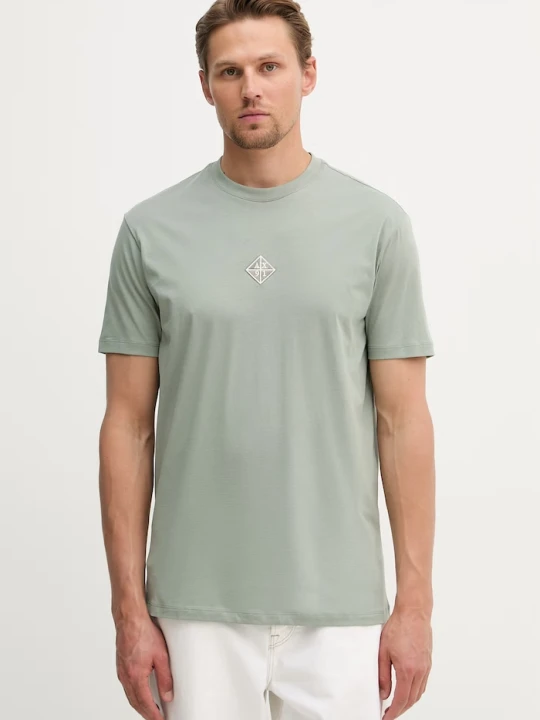 Zdjęcie produktu Armani Exchange T-shirt męski bawełniany zielony
