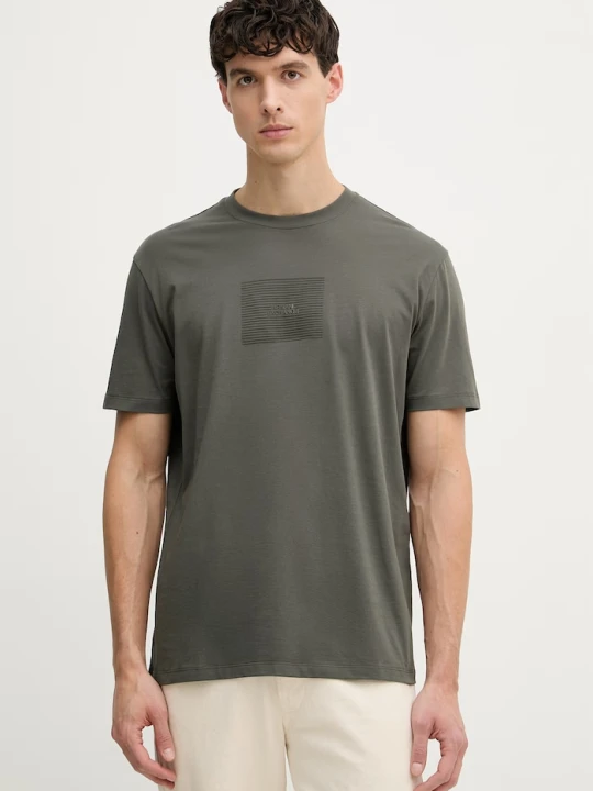 Zdjęcie produktu Armani Exchange t-shirt męski bawełniany zielony
