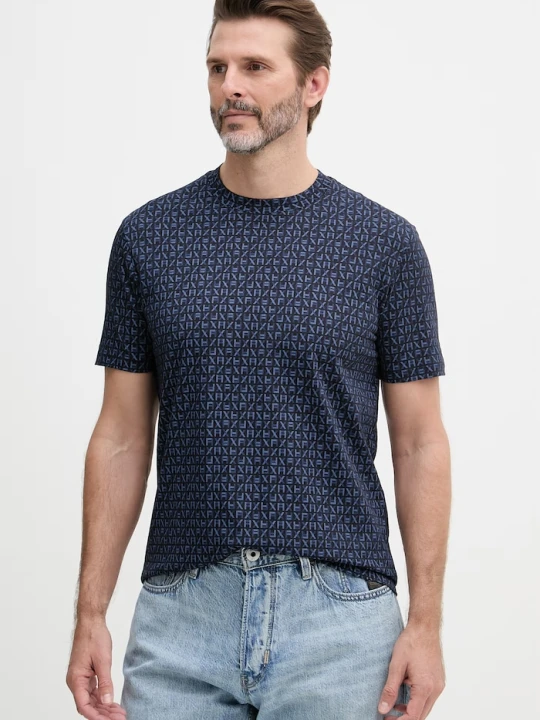 Zdjęcie produktu Armani Exchange t-shirt męski bawełniany granatowy