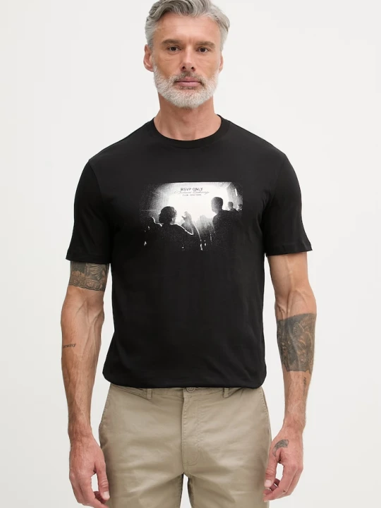 Zdjęcie produktu Armani Exchange T-shirt męski bawełniany czarny