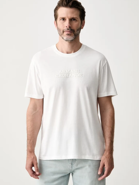 Zdjęcie produktu Armani Exchange T-shirt męski bawełniany biały