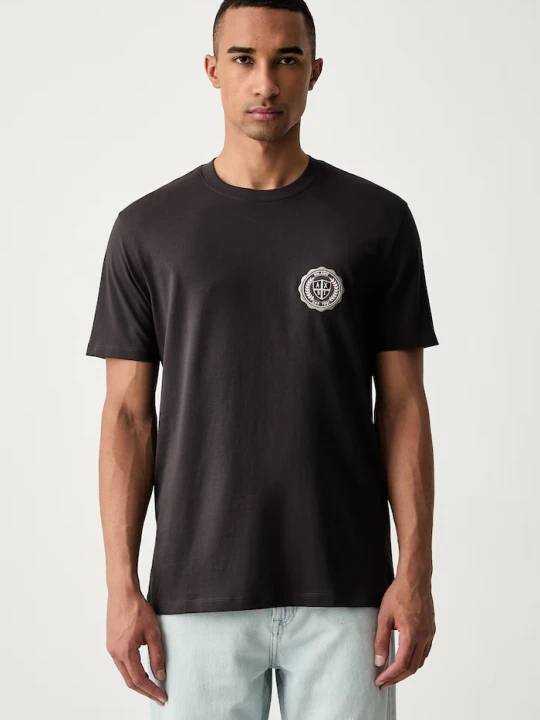 Zdjęcie produktu Armani Exchange T-shirt męski bawełniany brązowy