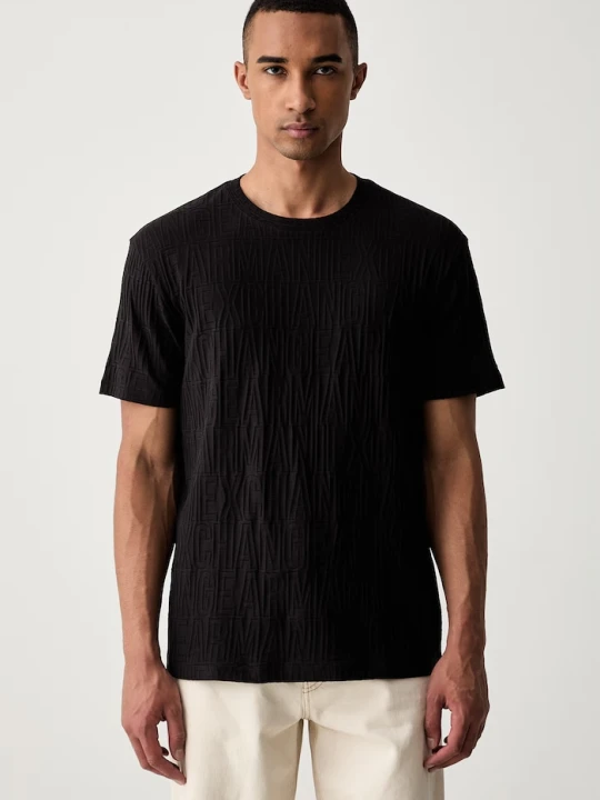 Zdjęcie produktu Armani Exchange T-shirt męski bawełniany czarny