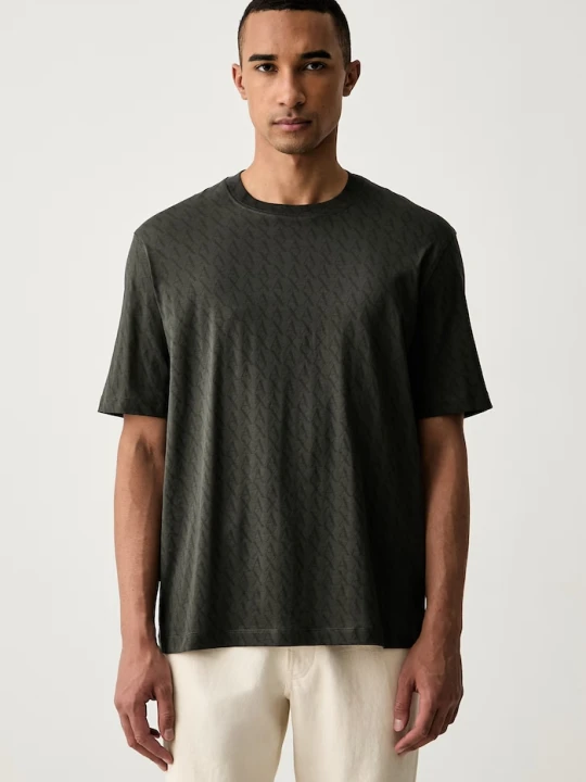 Zdjęcie produktu Armani Exchange T-shirt męski bawełniany zielony