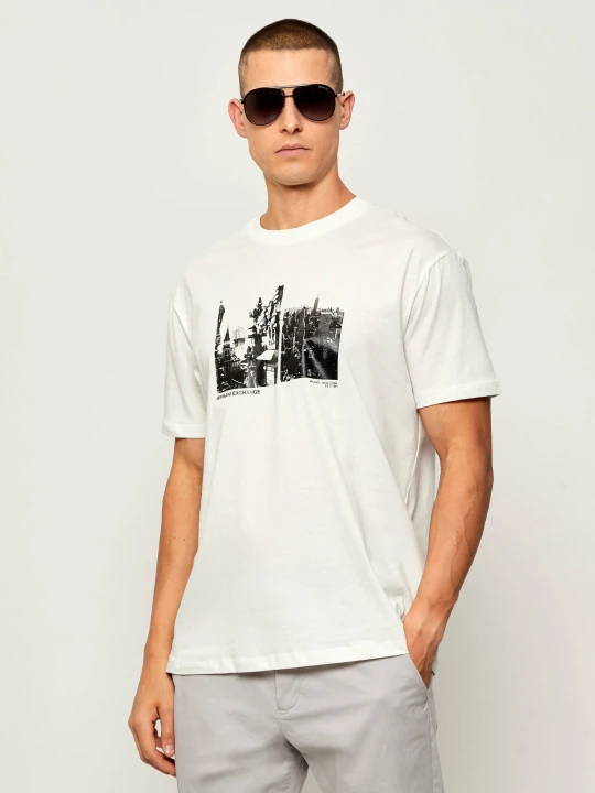 Zdjęcie produktu Armani Exchange T-shirt | Regular Fit ecru