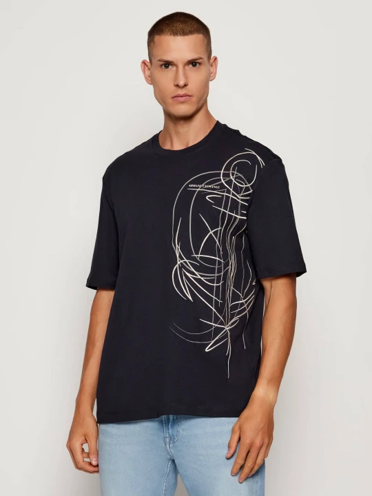 Zdjęcie produktu Armani Exchange T-shirt | Regular Fit granatowy