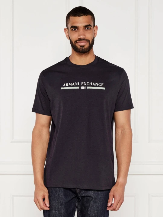 Zdjęcie produktu Armani Exchange T-shirt | Regular Fit granatowy