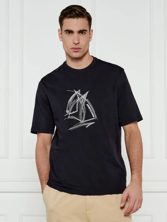 Zdjęcie produktu Armani Exchange T-shirt | Regular Fit granatowy
