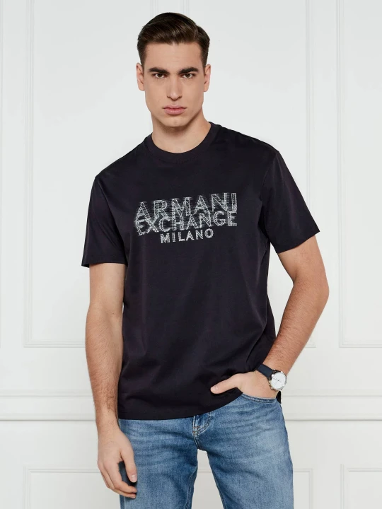 Zdjęcie produktu Armani Exchange T-shirt | Regular Fit granatowy