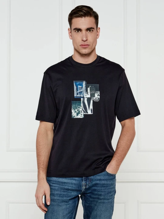 Zdjęcie produktu Armani Exchange T-shirt | Regular Fit granatowy